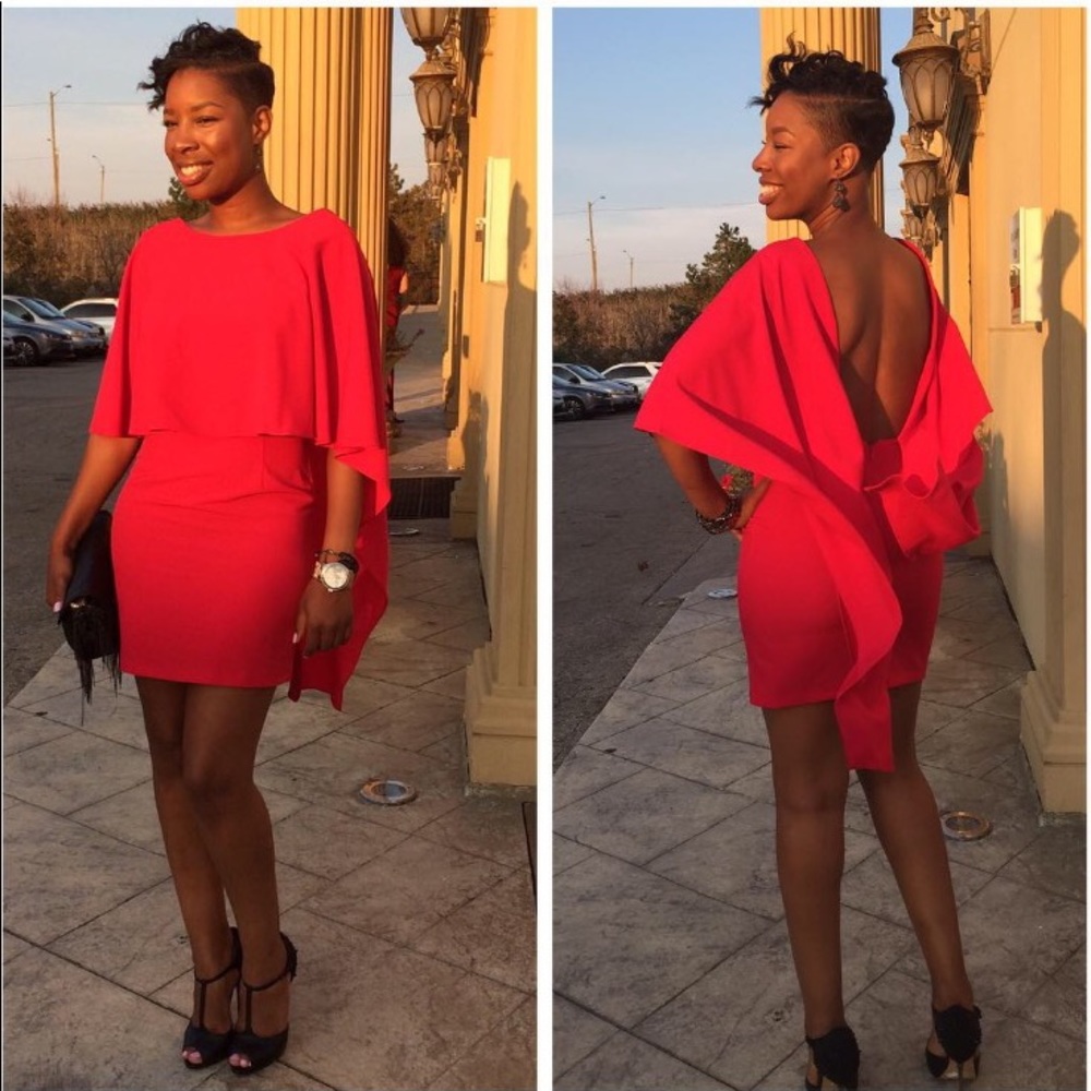 Fuchsia Pink Backless Dress